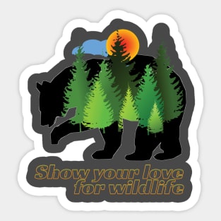 Show your love for wildlife Sticker